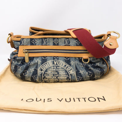 Louis-vuitton Porte Epaule Cruise Raye Cabas MM Denim