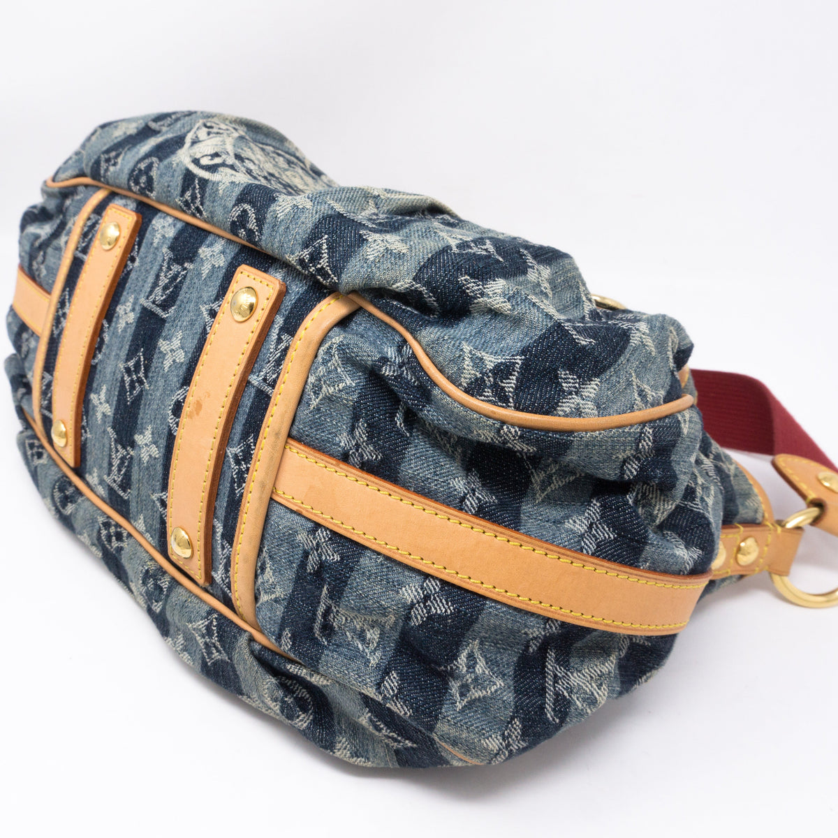 Louis-vuitton Porte Epaule Cruise Raye Cabas MM Denim