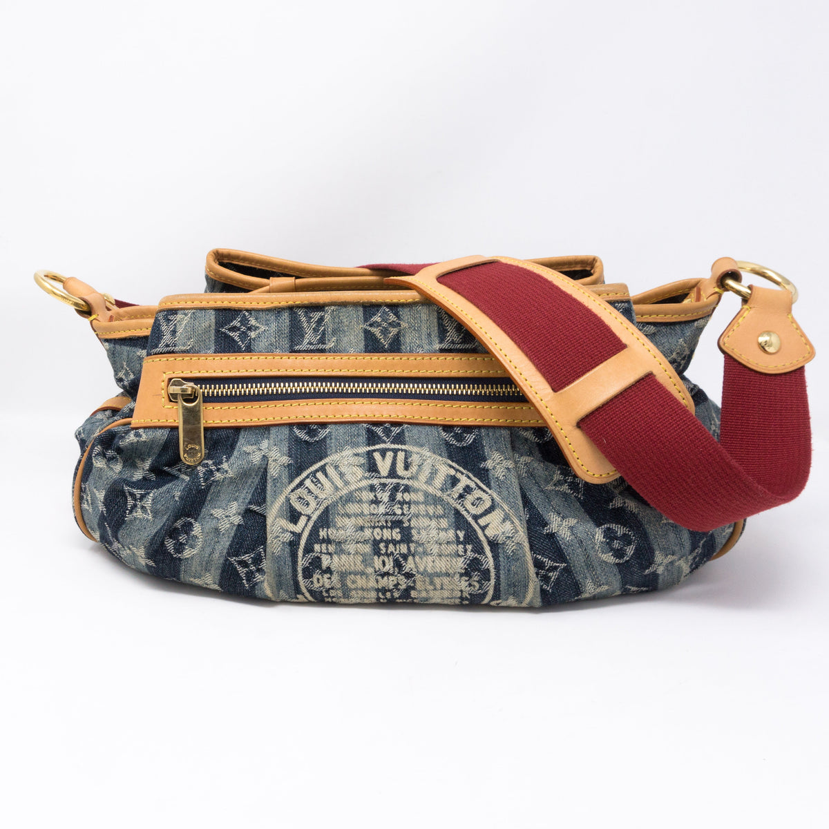 Louis-vuitton Porte Epaule Cruise Raye Cabas MM Denim