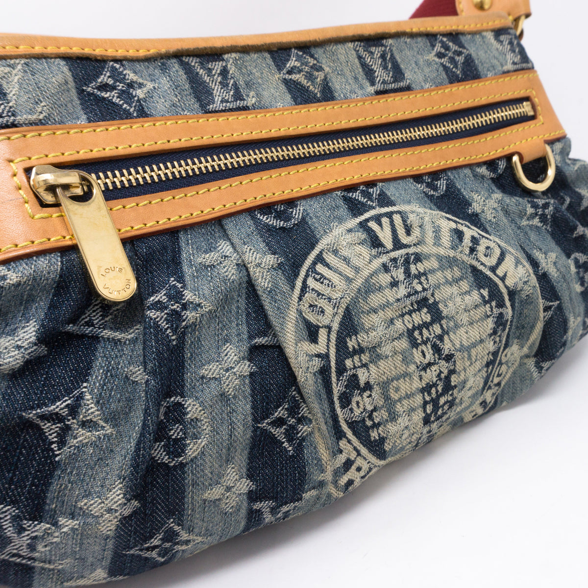 Louis-vuitton Porte Epaule Cruise Raye Cabas MM Denim