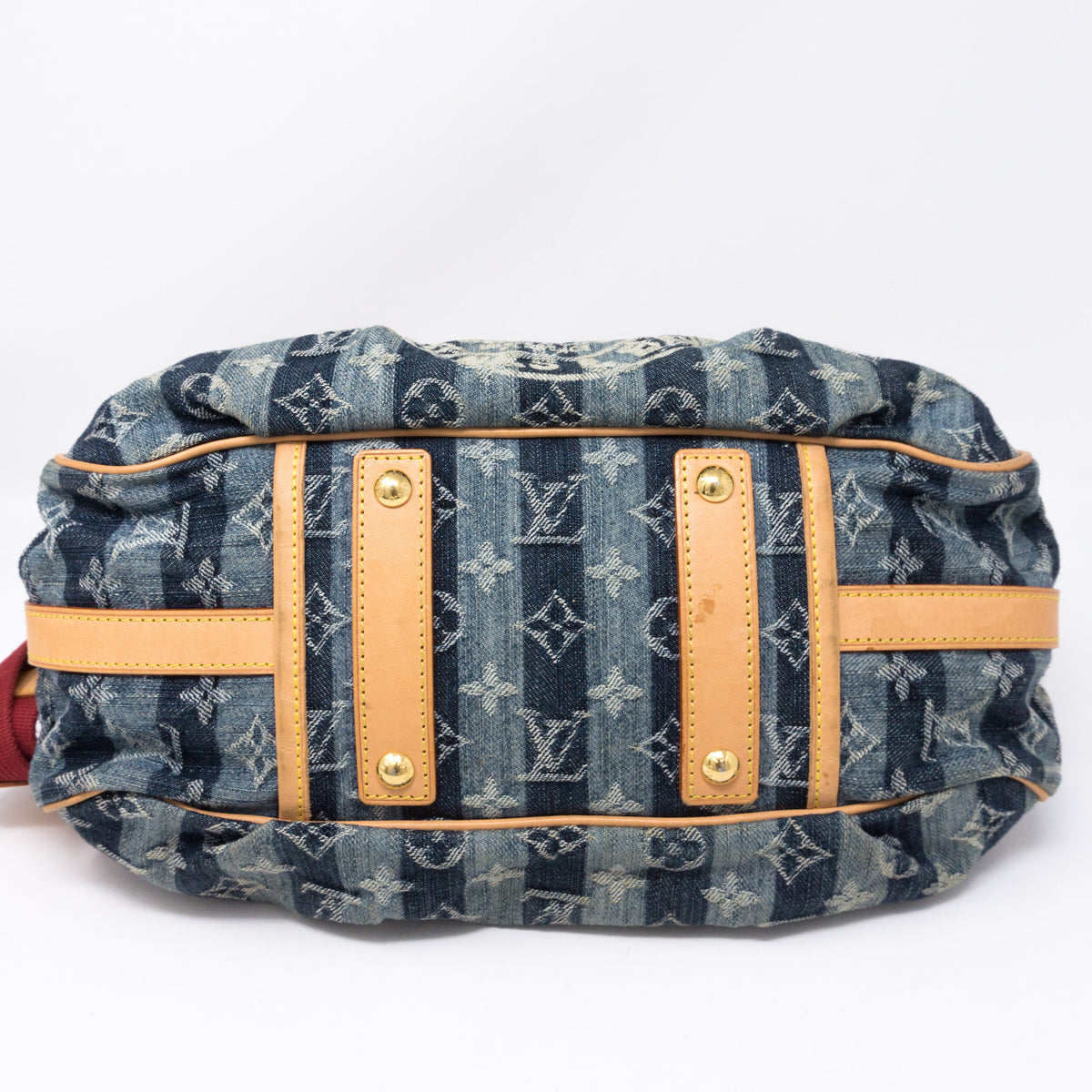Louis-vuitton Porte Epaule Cruise Raye Cabas MM Denim