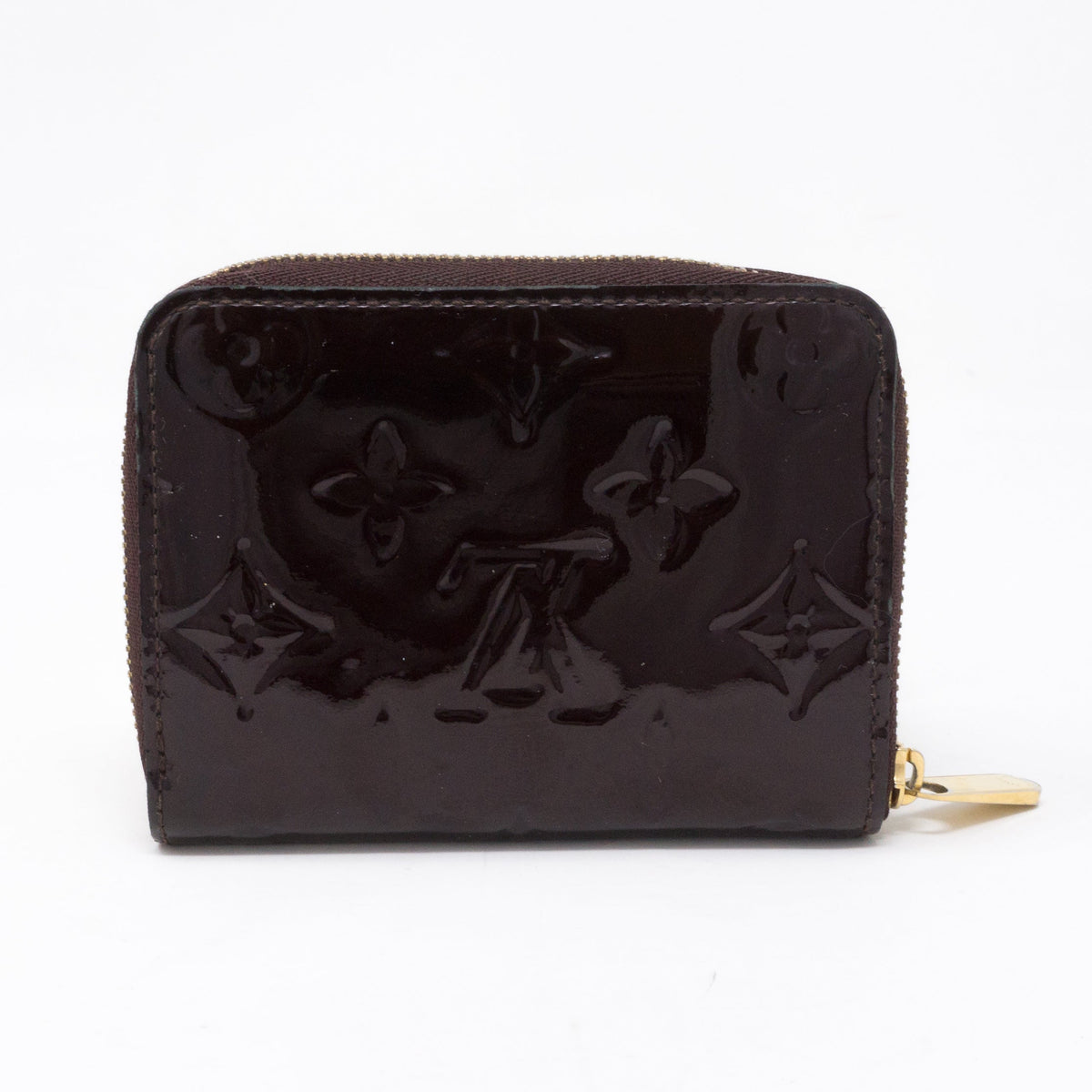 Louis-vuitton Zippy Coin Purse Vernis Amarante Leather