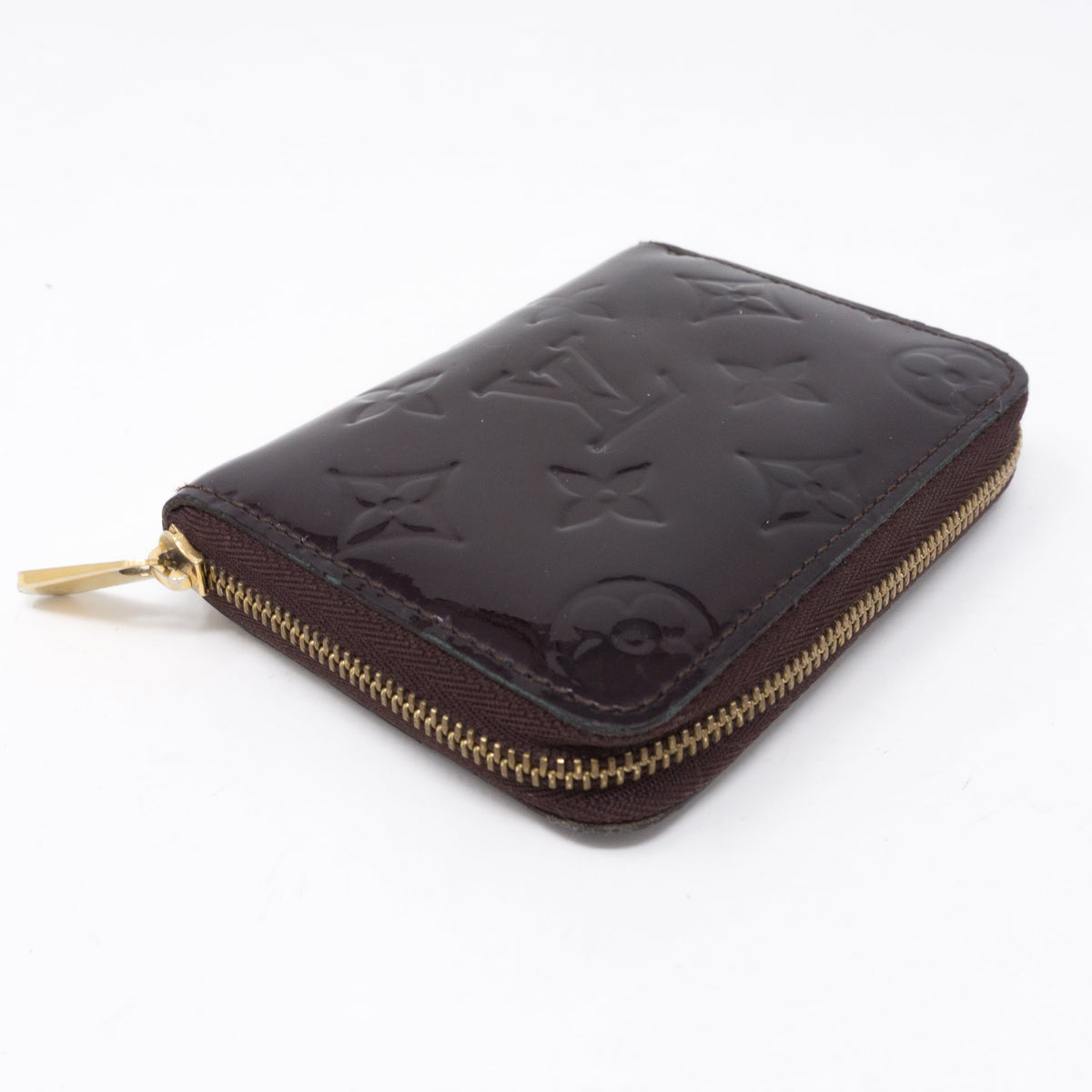 Louis-vuitton Zippy Coin Purse Vernis Amarante Leather