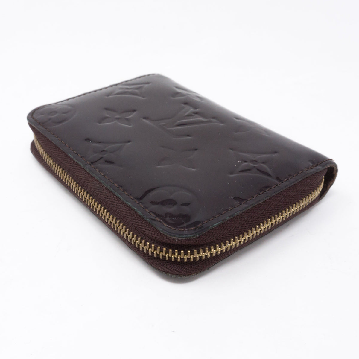 Louis-vuitton Zippy Coin Purse Vernis Amarante Leather