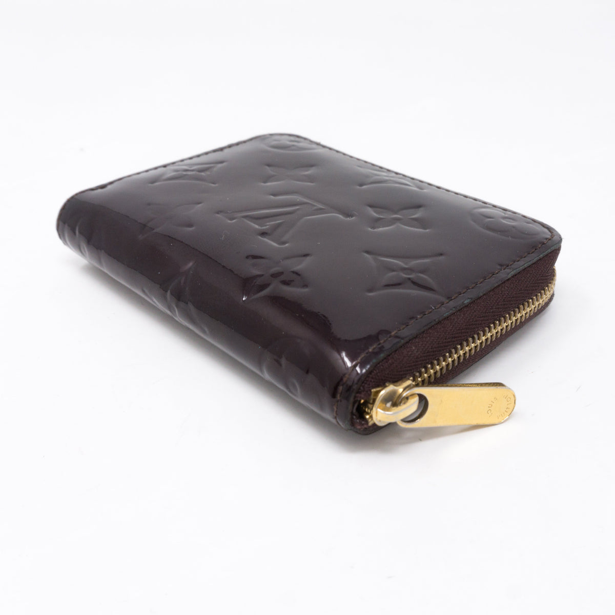 Louis-vuitton Zippy Coin Purse Vernis Amarante Leather