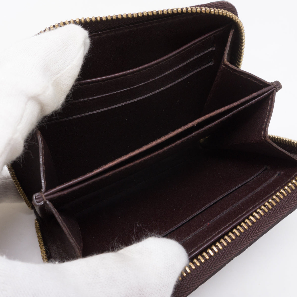 Louis-vuitton Zippy Coin Purse Vernis Amarante Leather