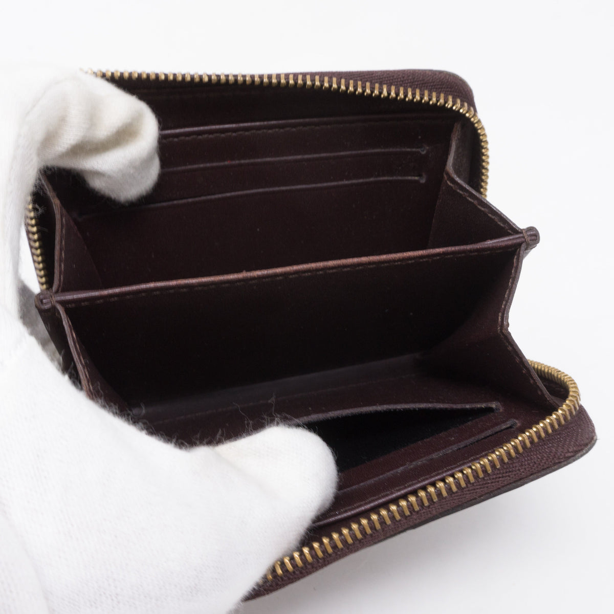 Louis-vuitton Zippy Coin Purse Vernis Amarante Leather