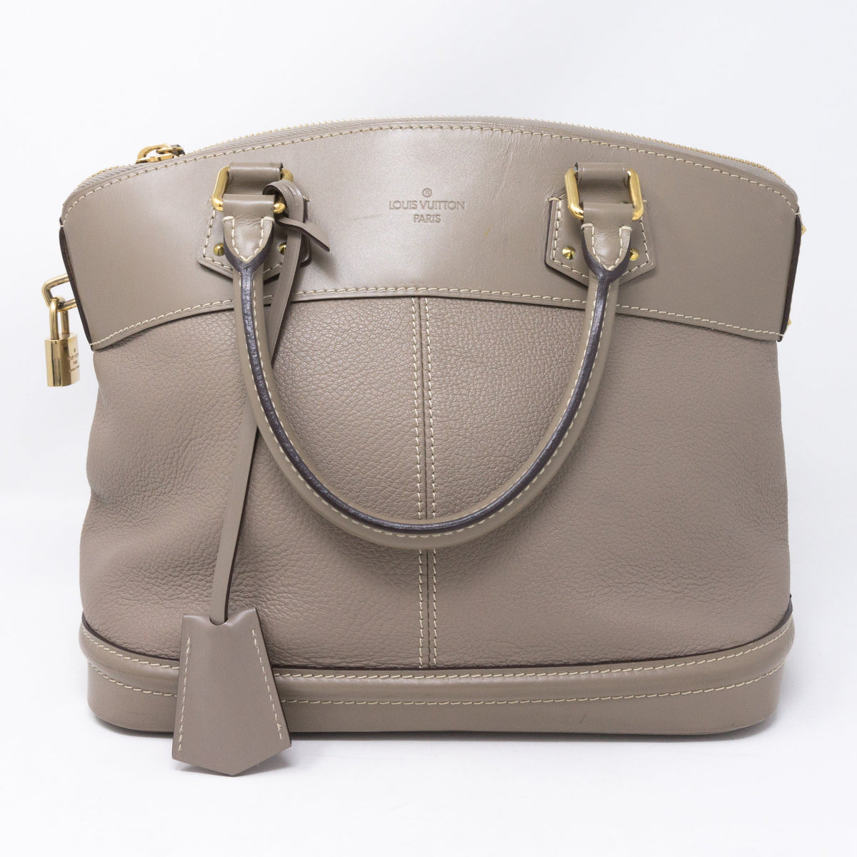 Louis-vuitton Suhali Lockit PM Greige Leather