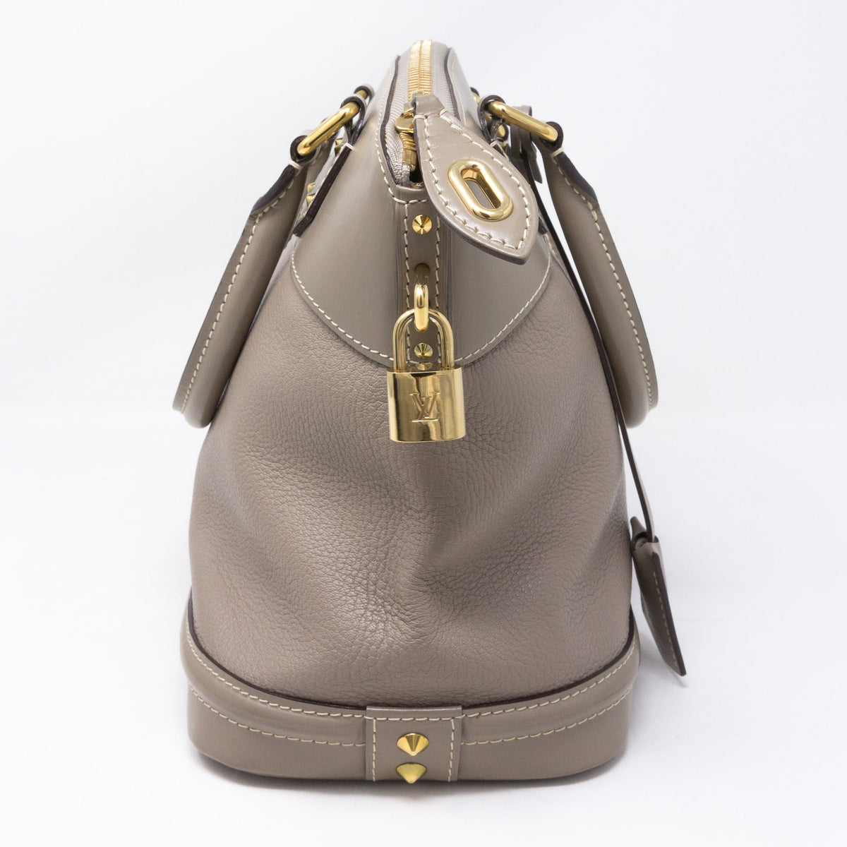 Louis-vuitton Suhali Lockit PM Greige Leather