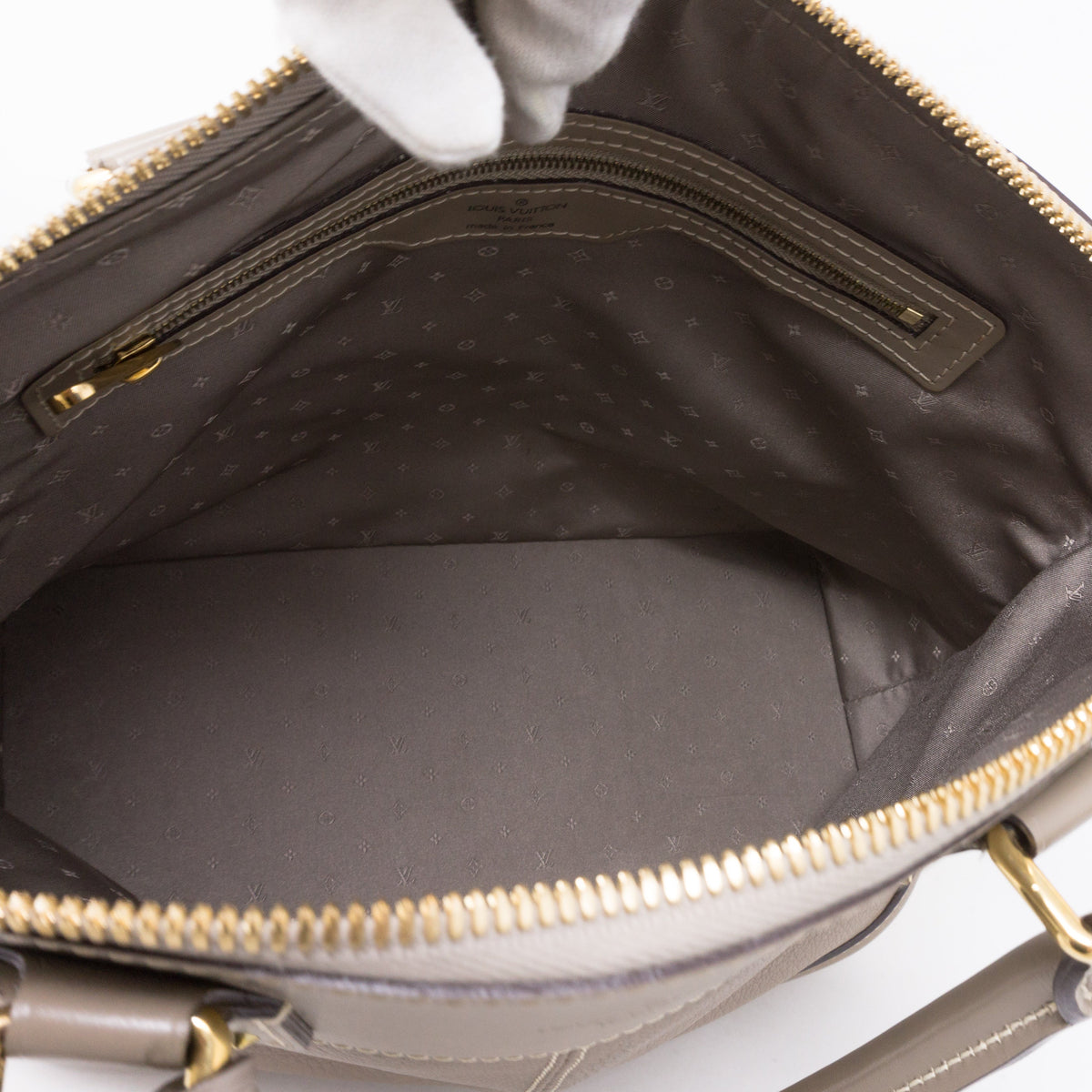 Louis-vuitton Suhali Lockit PM Greige Leather