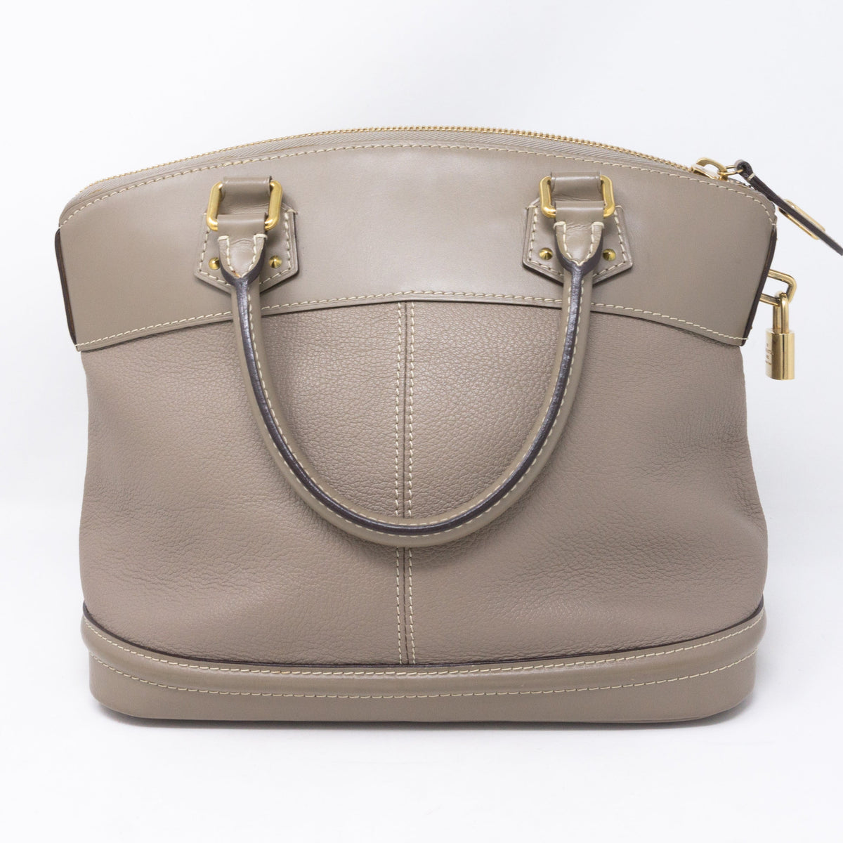 Louis-vuitton Suhali Lockit PM Greige Leather