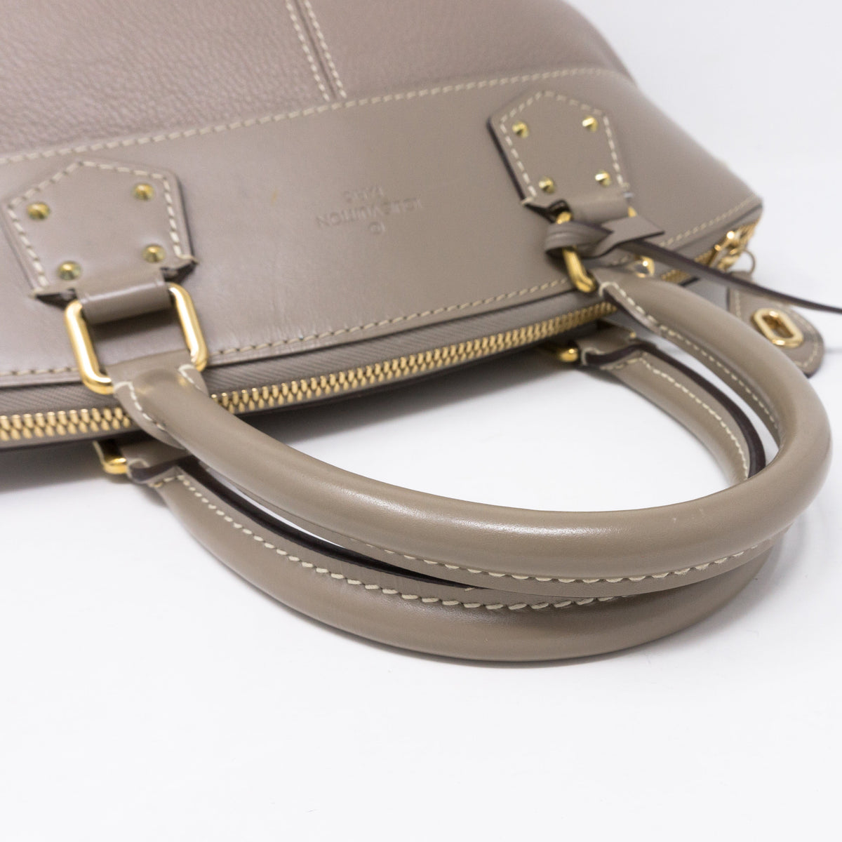 Louis-vuitton Suhali Lockit PM Greige Leather