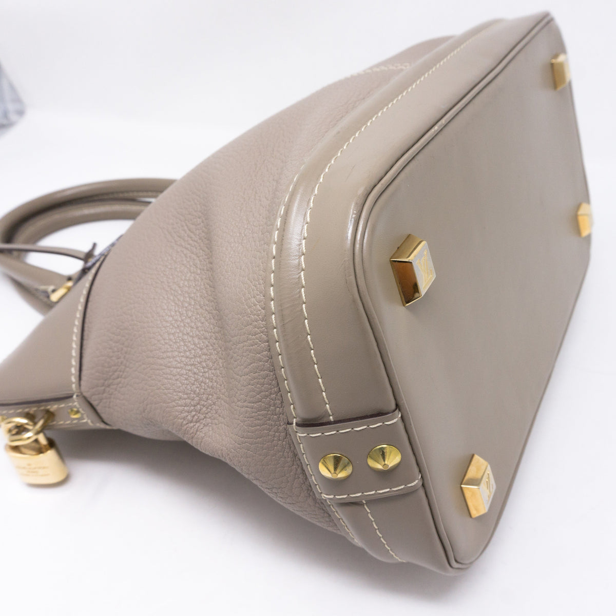 Louis-vuitton Suhali Lockit PM Greige Leather