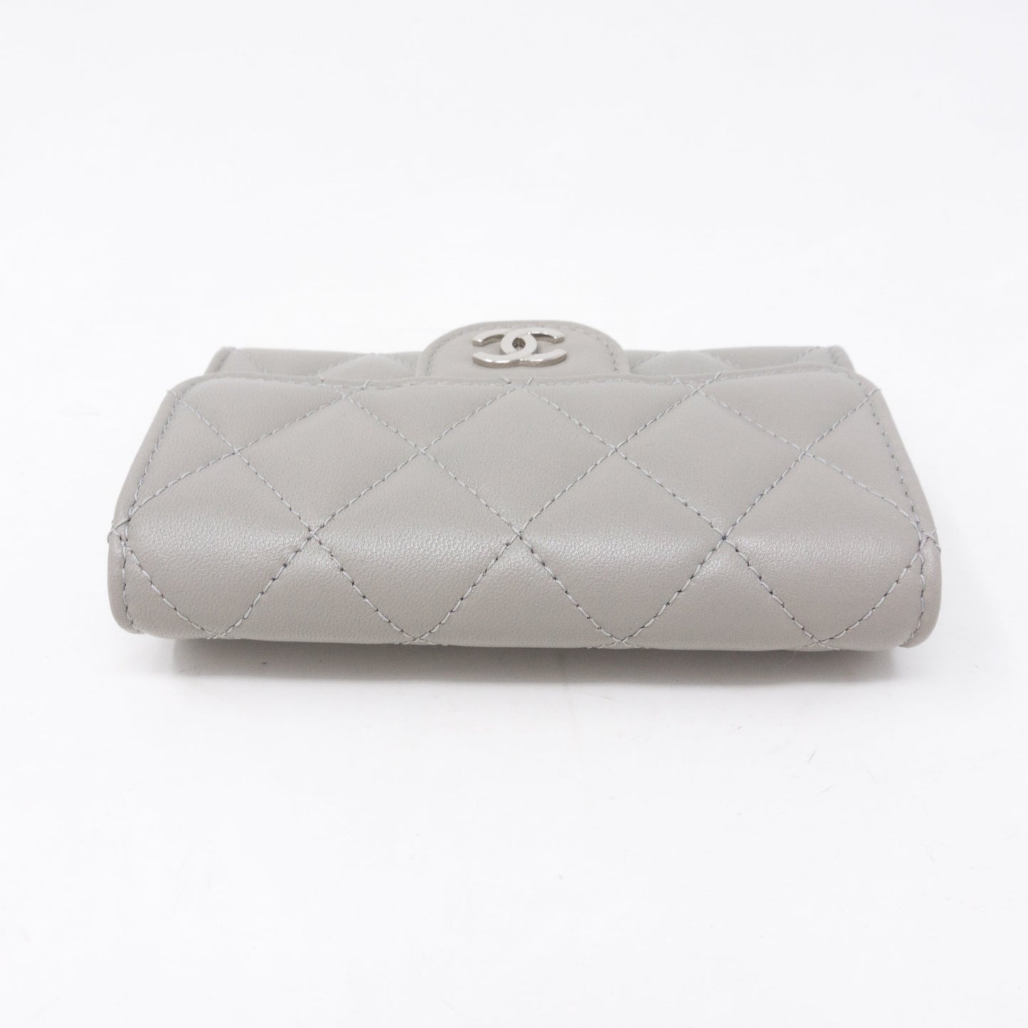 Classic Flap  Case Gray Lambskin