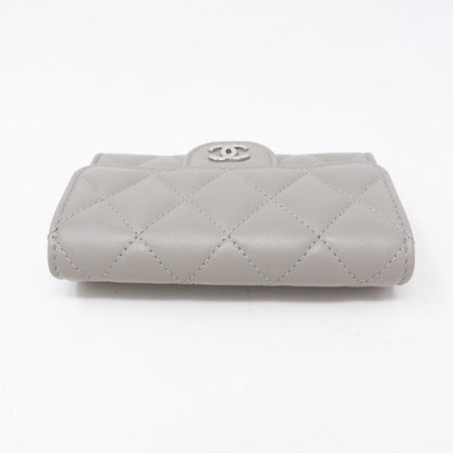 Classic Flap  Case Gray Lambskin