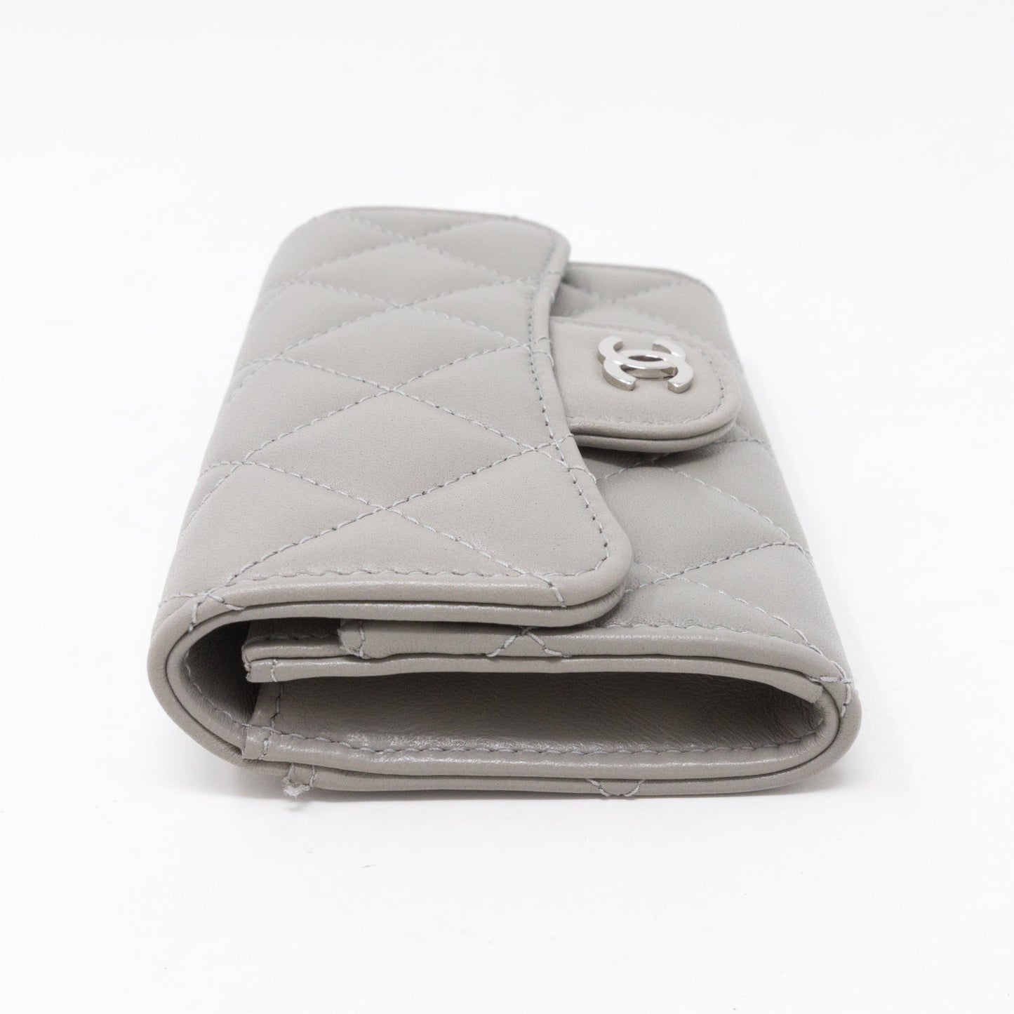 Classic Flap  Case Gray Lambskin