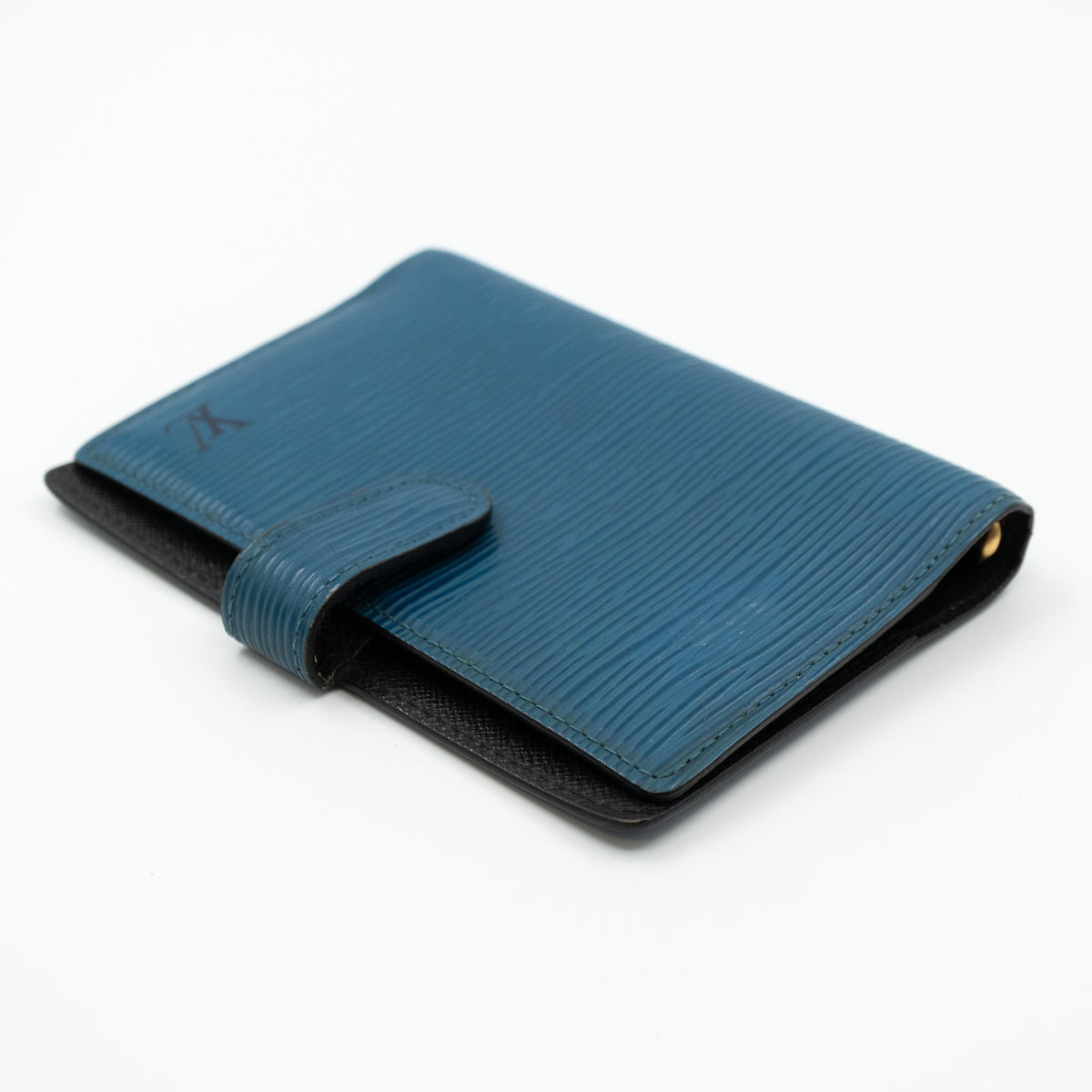 Louis-vuitton Small Ring Agenda Cover Epi Leather Blue