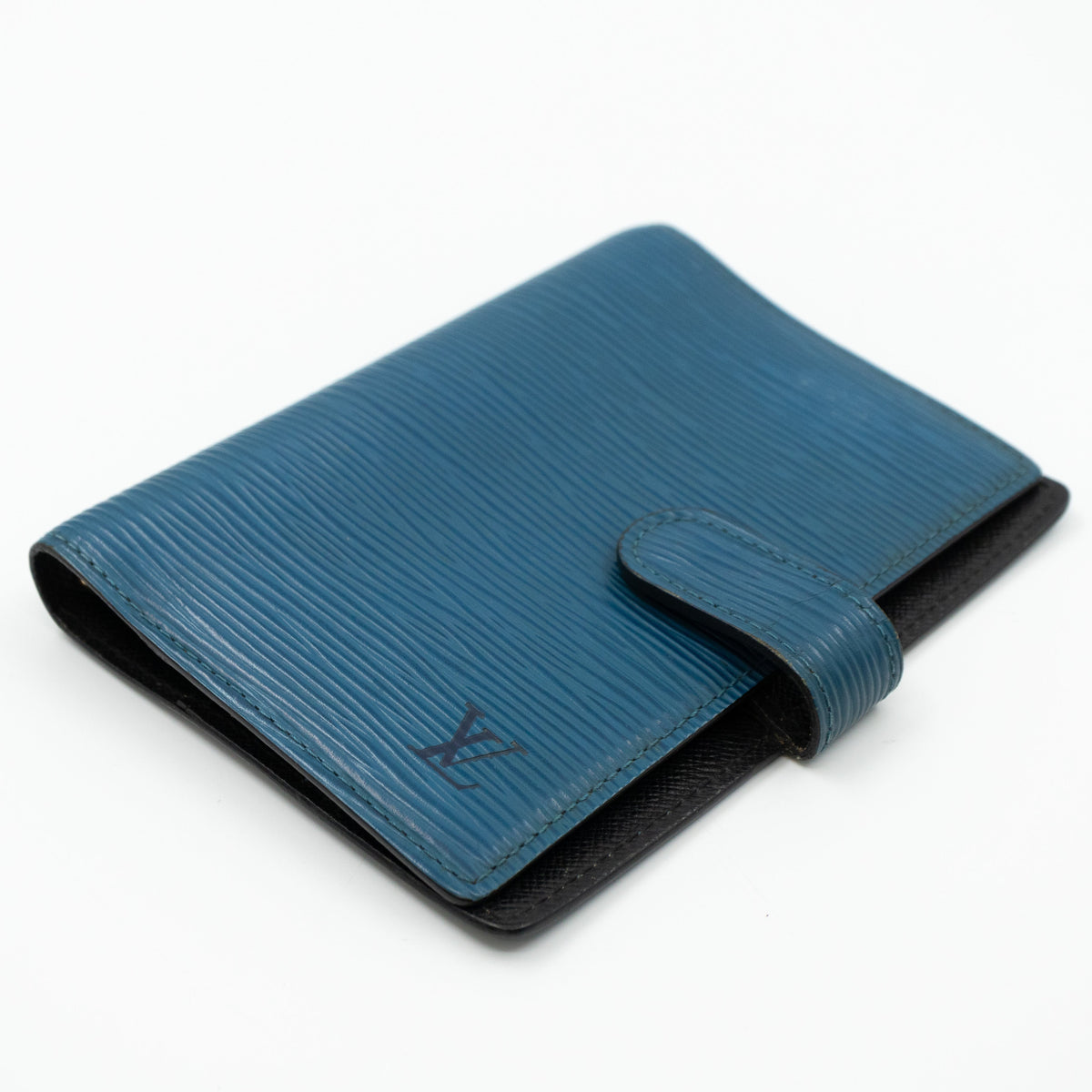 Louis-vuitton Small Ring Agenda Cover Epi Leather Blue