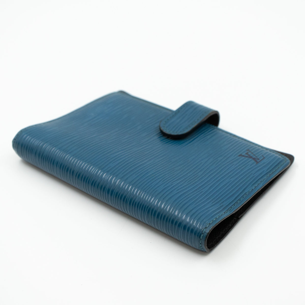 Louis-vuitton Small Ring Agenda Cover Epi Leather Blue