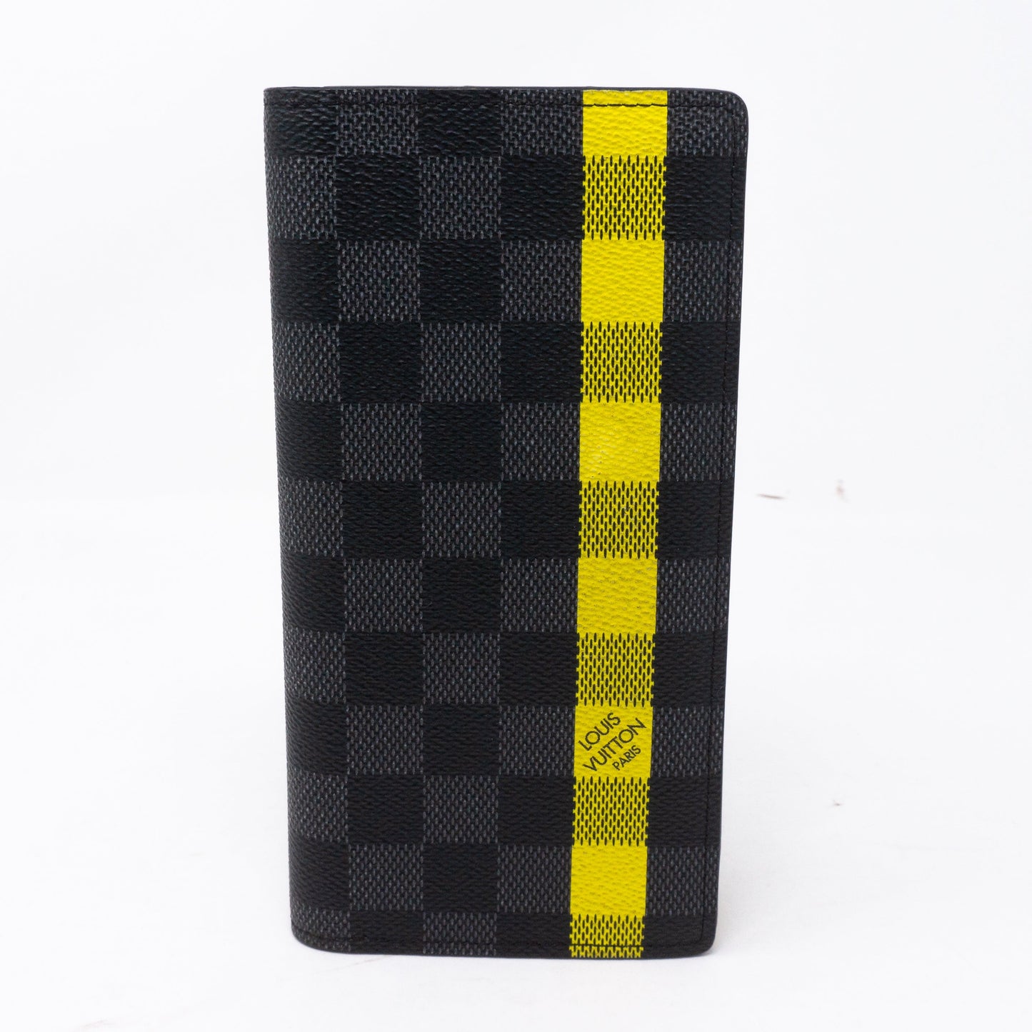 Louis-vuitton Brazza Wallet Damier Graphite Yellow Stripe