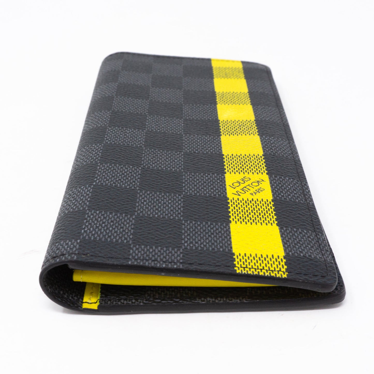 Louis-vuitton Brazza Wallet Damier Graphite Yellow Stripe