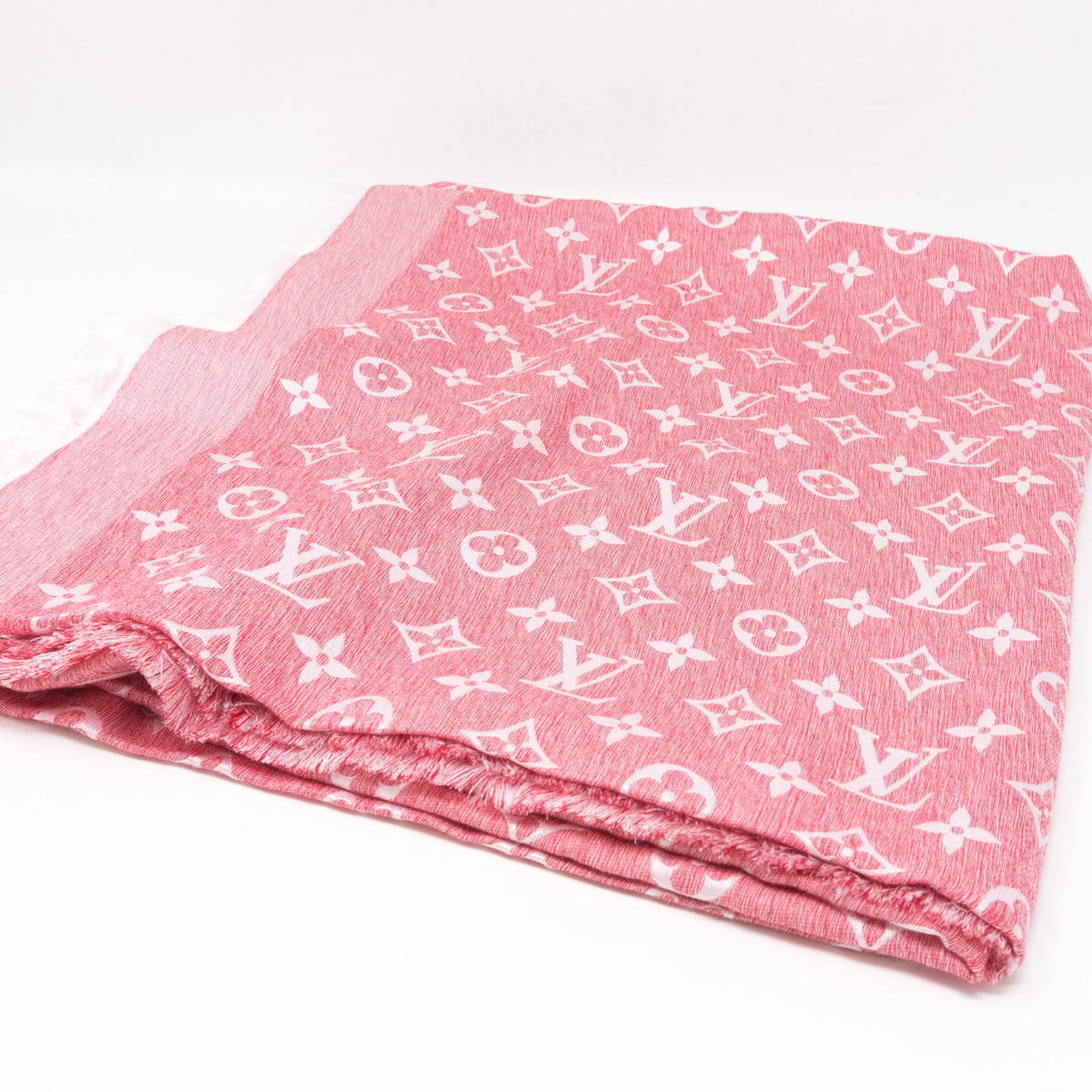 Louis-vuitton Pink T-Shirting Monogram Shawl