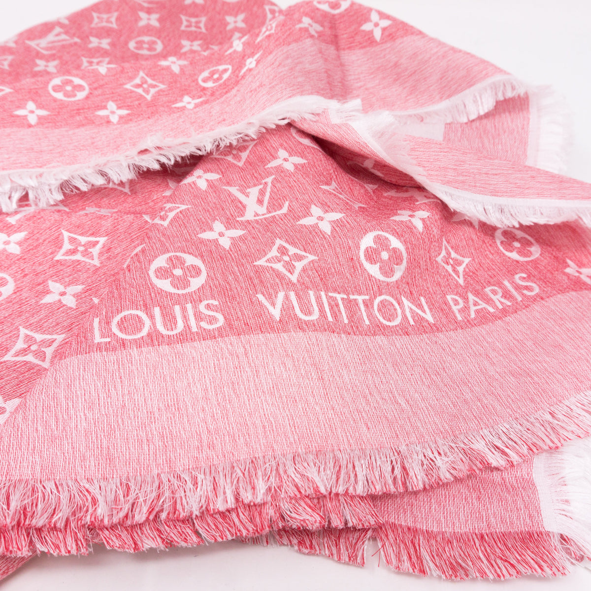 Louis-vuitton Pink T-Shirting Monogram Shawl