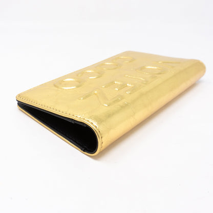 Votez Coco Classic Wallet Gold Leather