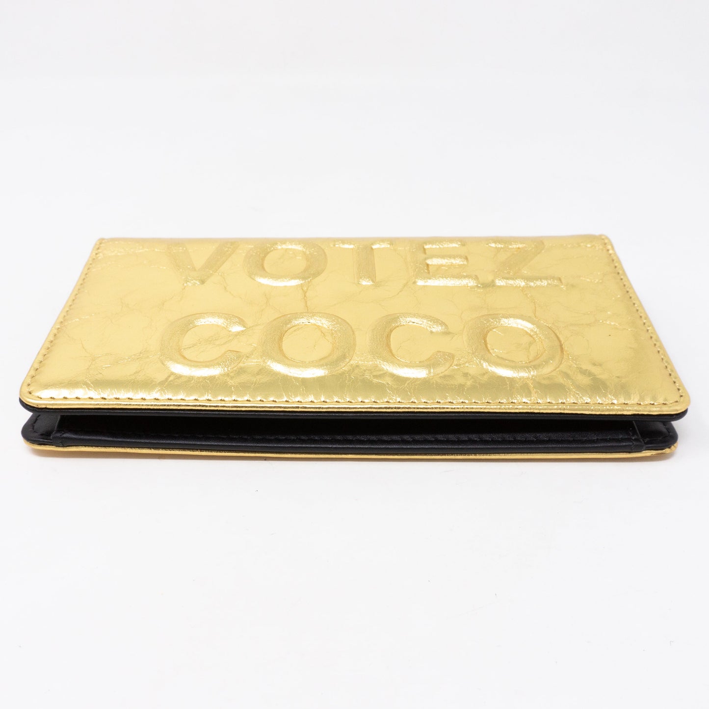 Votez Coco Classic Wallet Gold Leather