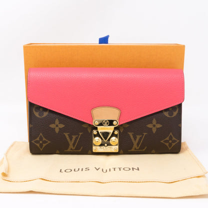 Louis-vuitton Pallas Wallet Monogram Pink Leather