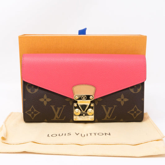 Louis-vuitton Pallas Wallet Monogram Pink Leather