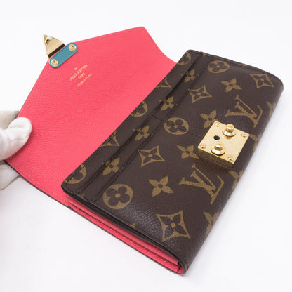 Louis-vuitton Pallas Wallet Monogram Pink Leather