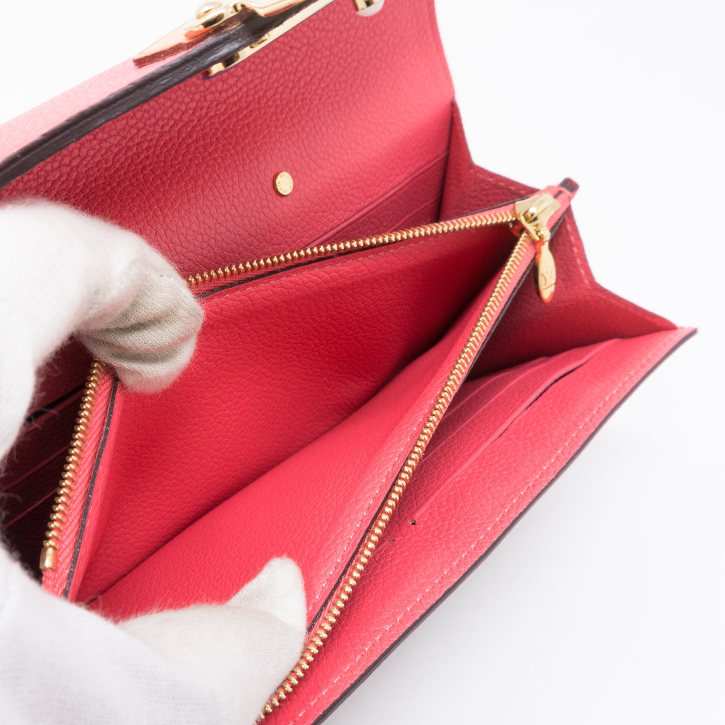 Louis-vuitton Pallas Wallet Monogram Pink Leather