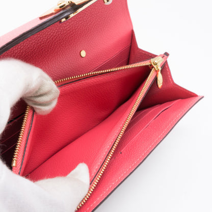 Louis-vuitton Pallas Wallet Monogram Pink Leather