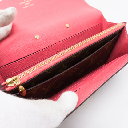 Louis-vuitton Pallas Wallet Monogram Pink Leather