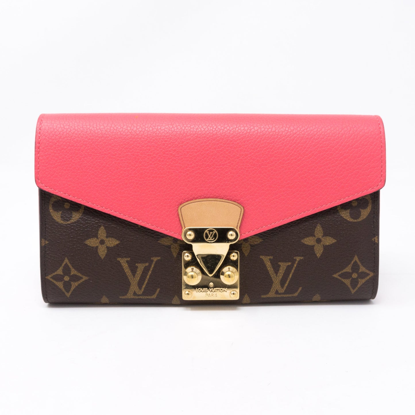 Louis-vuitton Pallas Wallet Monogram Pink Leather