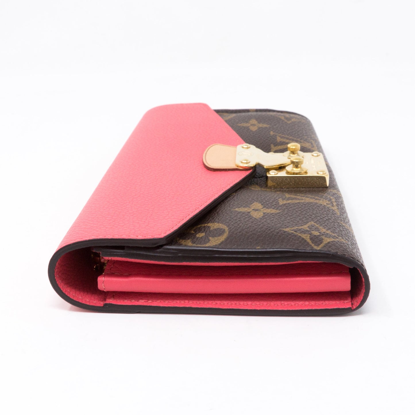 Louis-vuitton Pallas Wallet Monogram Pink Leather