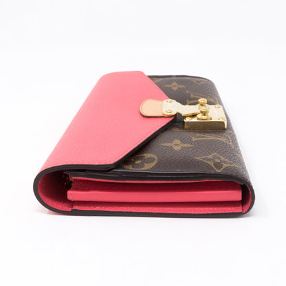 Louis-vuitton Pallas Wallet Monogram Pink Leather