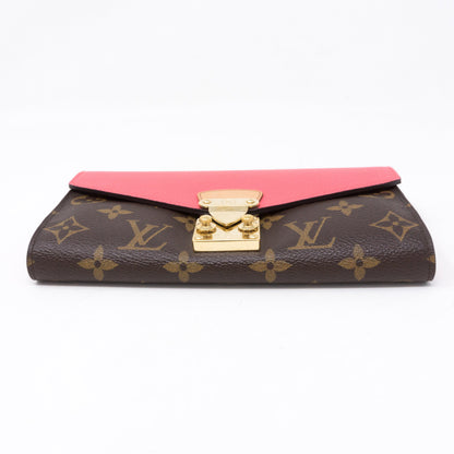 Louis-vuitton Pallas Wallet Monogram Pink Leather