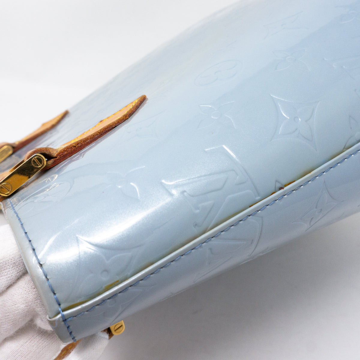 Louis-vuitton Houston Lavender Vernis Leather