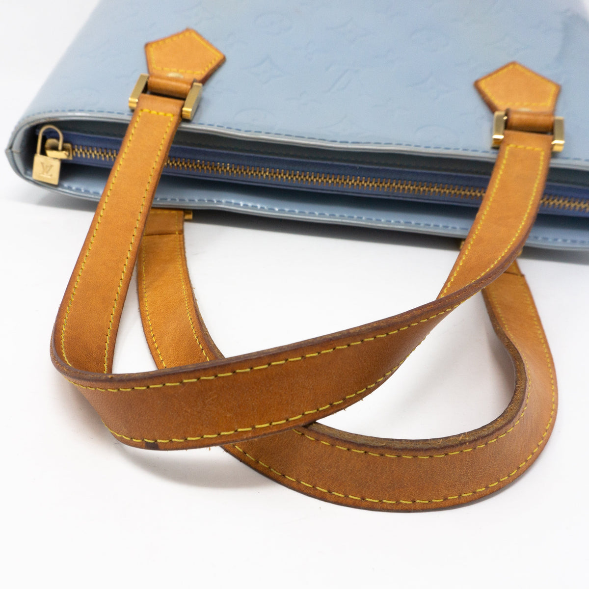 Louis-vuitton Houston Lavender Vernis Leather