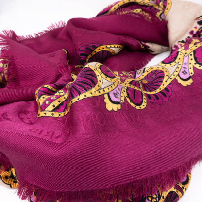 Louis-vuitton Monogram Shawl Paisley Purple