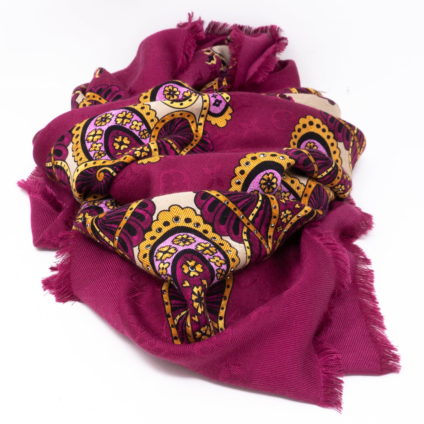 Louis-vuitton Monogram Shawl Paisley Purple