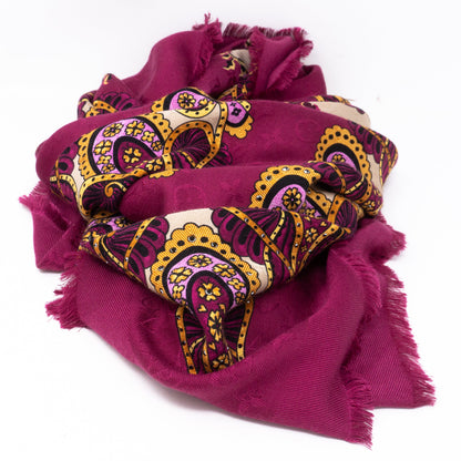 Louis-vuitton Monogram Shawl Paisley Purple