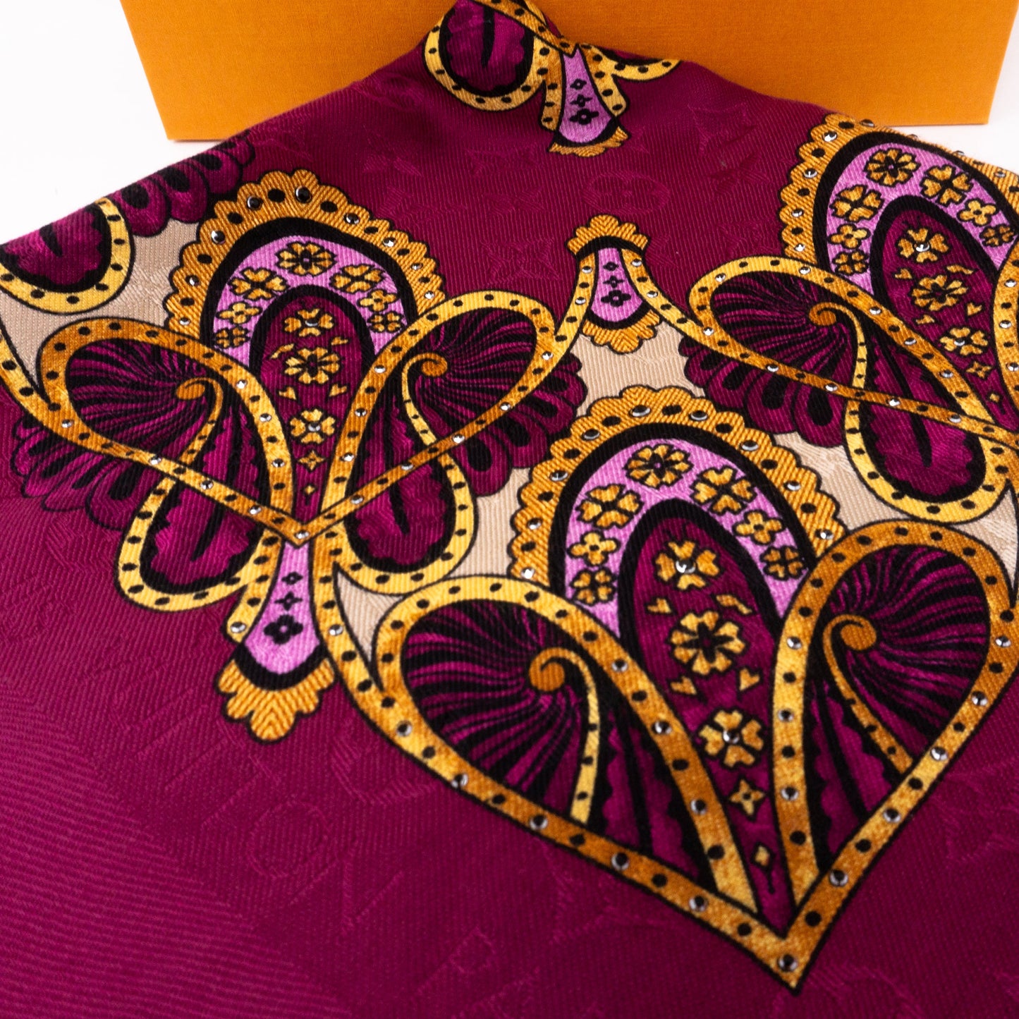 Louis-vuitton Monogram Shawl Paisley Purple