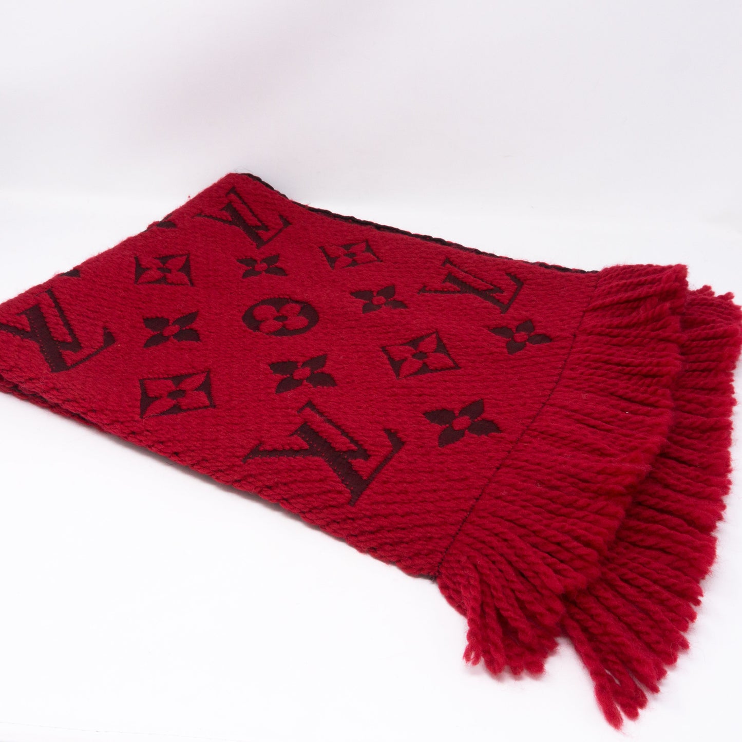 Louis-vuitton Logomania Scarf Ruby
