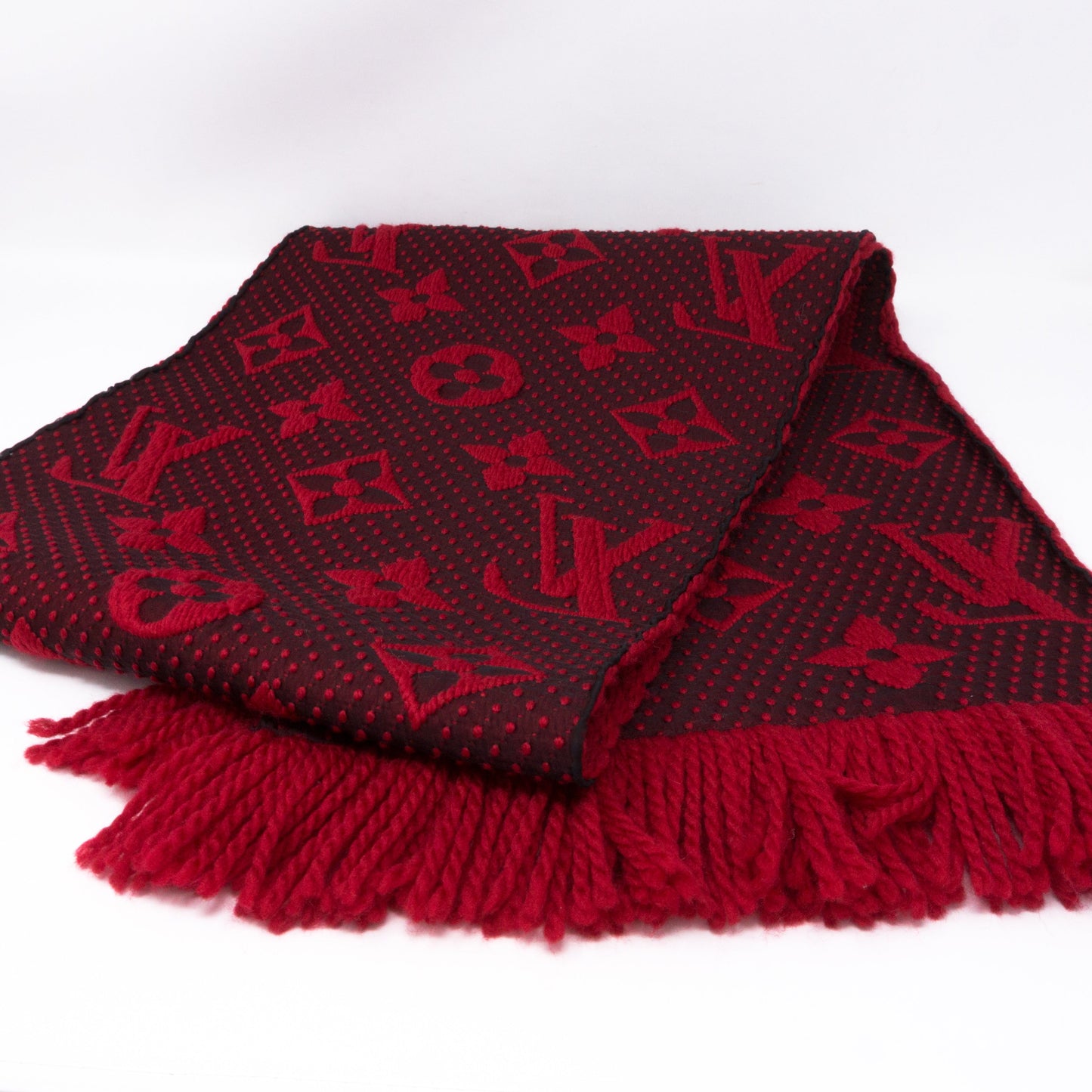 Louis-vuitton Logomania Scarf Ruby