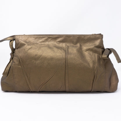 Hysteria Clutch Bronze Leather