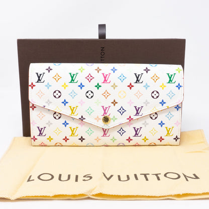 Louis-vuitton Sarah Wallet Multicolore White