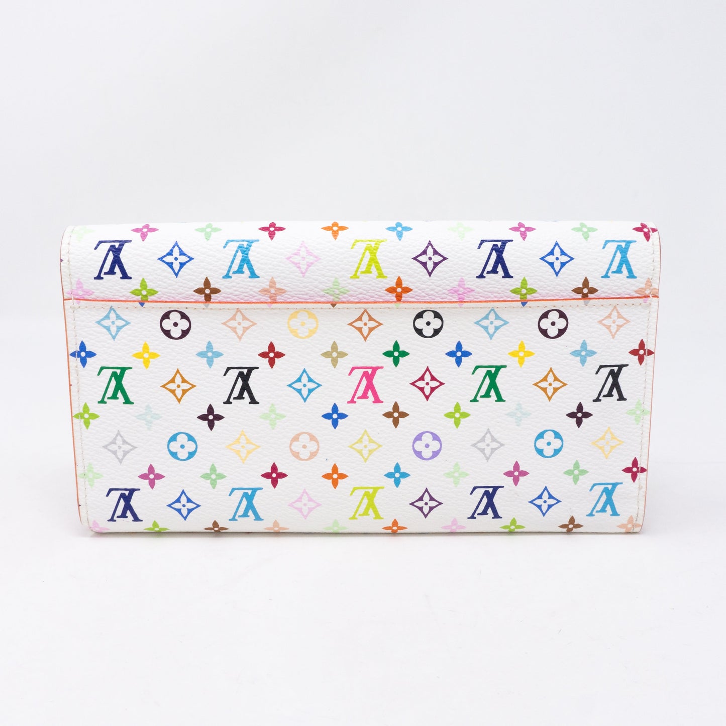 Louis-vuitton Sarah Wallet Multicolore White